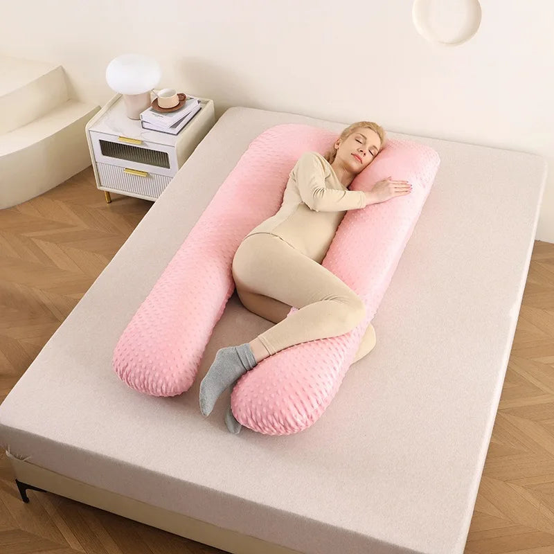 Ergonomic Pregnancy Body Pillow – Full Body Maternity Sleep Support Cushion