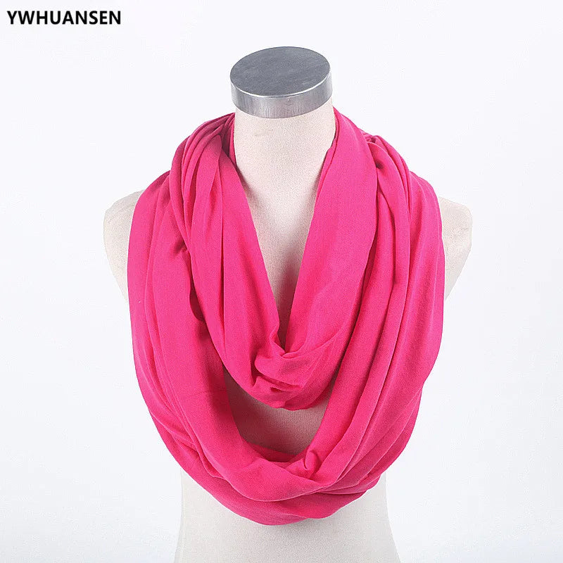 YWHUANSEN 2024 New Mother Lactation Cover Feeding a Child Fashion Women Infinity Scarf Breastfeeding Mommy Nursing Infant Shawl