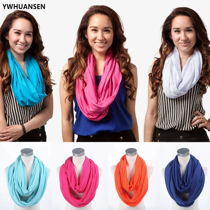 YWHUANSEN 2024 New Mother Lactation Cover Feeding a Child Fashion Women Infinity Scarf Breastfeeding Mommy Nursing Infant Shawl