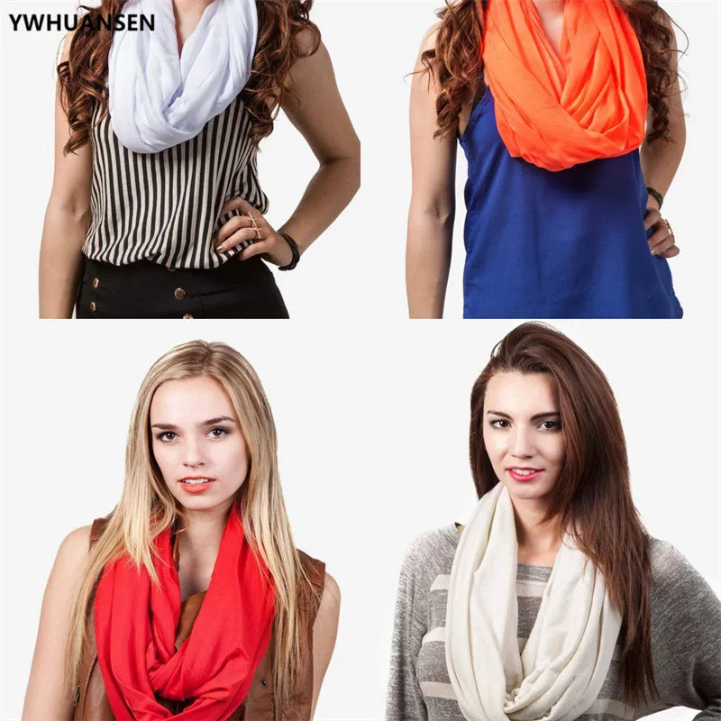 YWHUANSEN 2024 New Mother Lactation Cover Feeding a Child Fashion Women Infinity Scarf Breastfeeding Mommy Nursing Infant Shawl