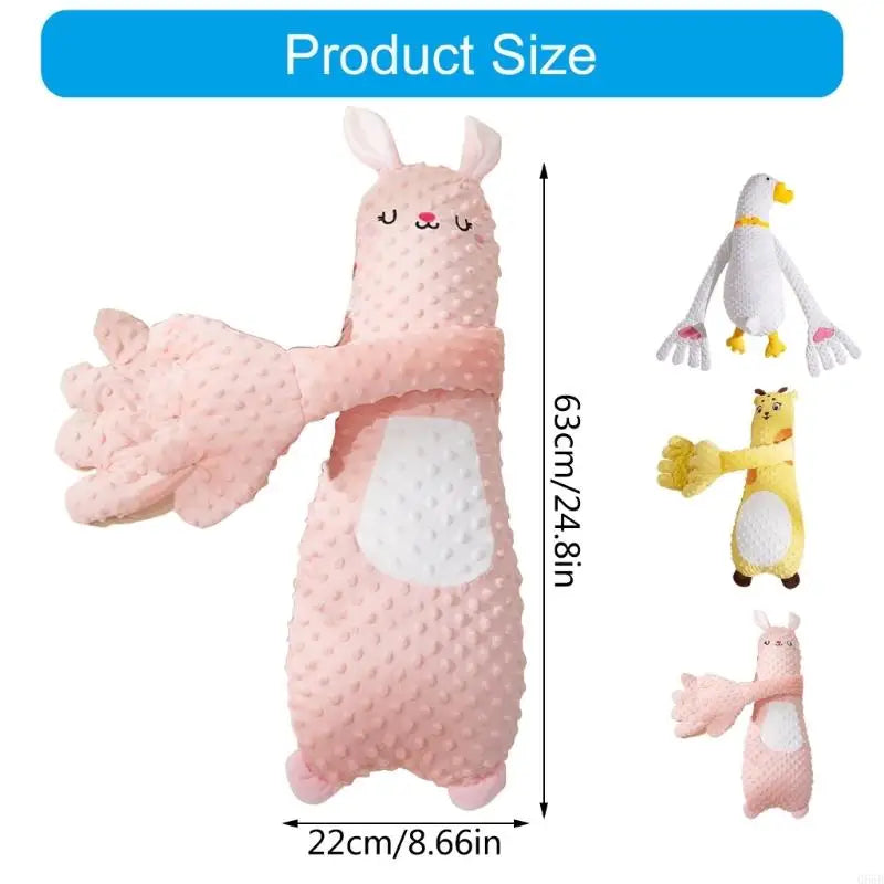 066B Cartoon Baby Exhaust Pillow Toy Soothing Infants Mood without/with Music and Gentle Patting Function for Relaxation