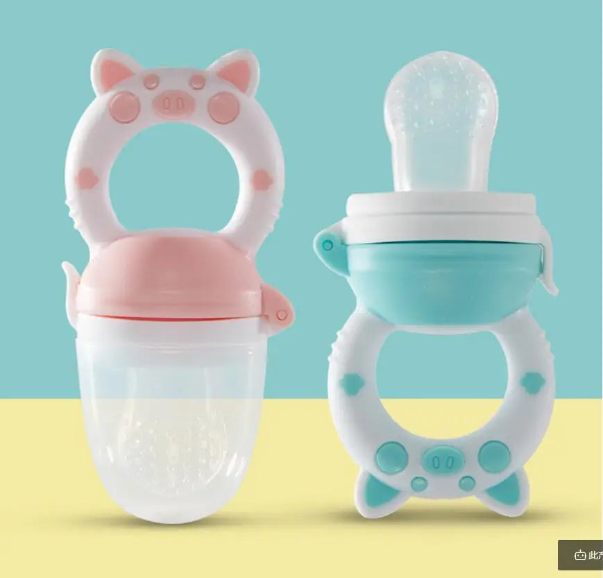 Silicone Fresh Food Nibbler Baby Feeder Kids Boy Girl Fruit Nipples Feeding Safe Infant Baby Supplies Nipple Soother Bottles