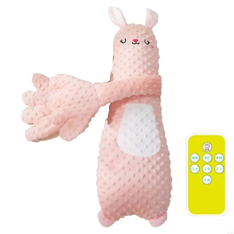 066B Cartoon Baby Exhaust Pillow Toy Soothing Infants Mood without/with Music and Gentle Patting Function for Relaxation