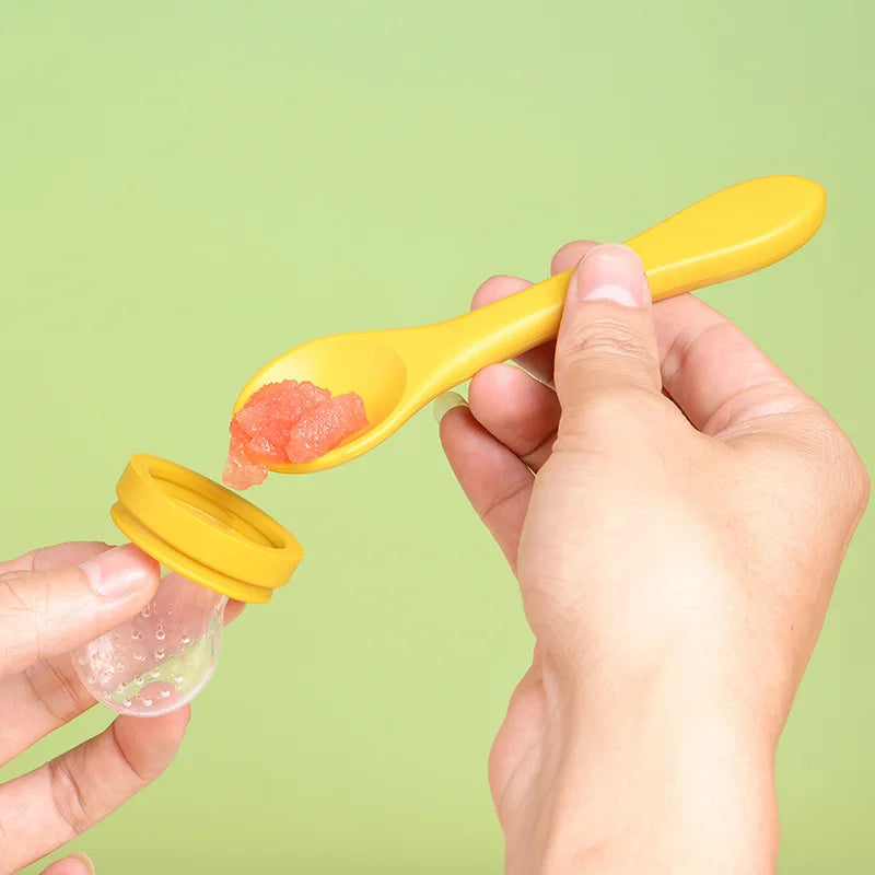 1pcs Newborn Nipple Feeder Baby Nibble Fruit Feeding Food Grade Silicone Container Pacifier Bottles Infant Soother Teether Toys