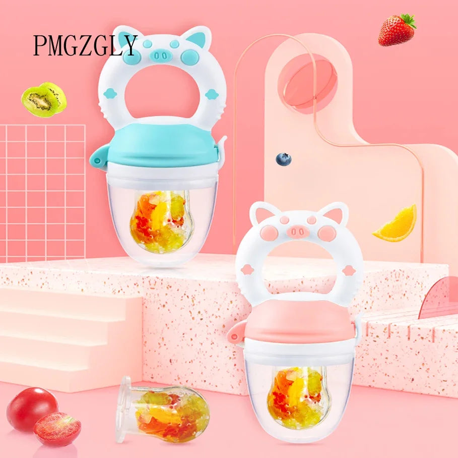Silicone Fresh Food Nibbler Baby Feeder Kids Boy Girl Fruit Nipples Feeding Safe Infant Baby Supplies Nipple Soother Bottles