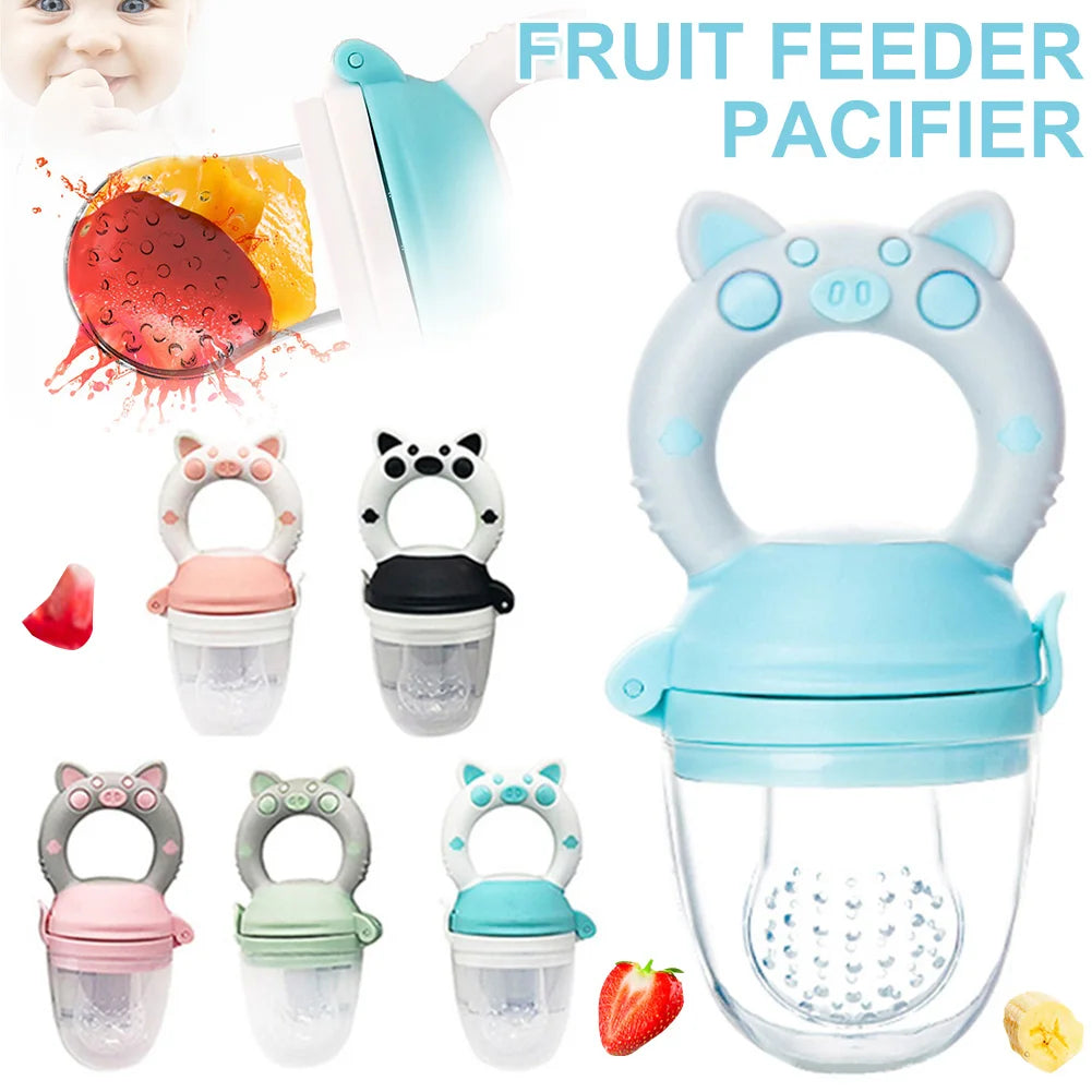 Silicone Fresh Food Nibbler Baby Feeder Kids Boy Girl Fruit Nipples Feeding Safe Infant Baby Supplies Nipple Soother Bottles
