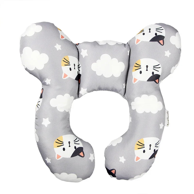 Protective Baby Pillow Travel Car Seat Head Neck Support Pillows Soft Toddler U Shape Headrest Protection Cushion For Children