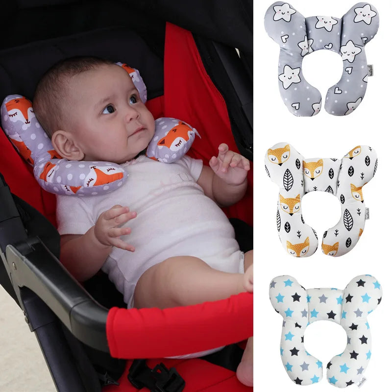 Protective Baby Pillow Travel Car Seat Head Neck Support Pillows Soft Toddler U Shape Headrest Protection Cushion For Children