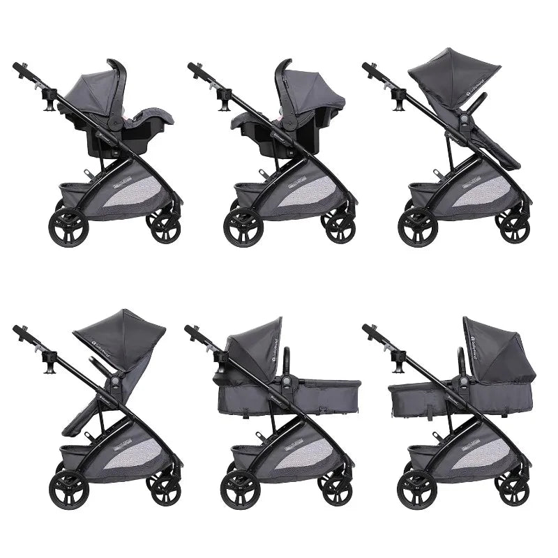 Tools.Passport® Switch 6-in-1 Modular Stroller Travel System with EZ-Lift™ PLUS Infant Car Seat, Dash Pink