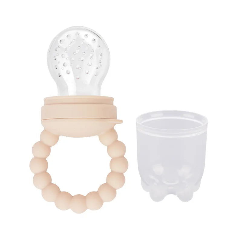 1pcs Newborn Nipple Feeder Baby Nibble Fruit Feeding Food Grade Silicone Container Pacifier Bottles Infant Soother Teether Toys