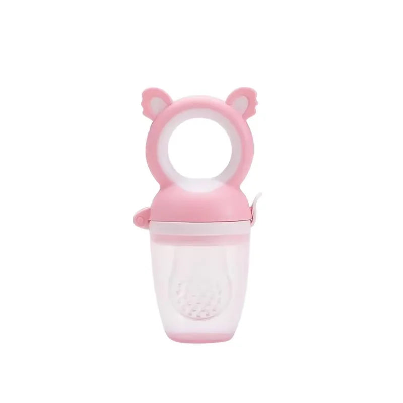 Baby Food Feeding Spoon Juice Extractor Fruit Feeder Pacifier Baby Feeding Bottle Silicone Gum Fruit Vegetable Bite Eat Feeder