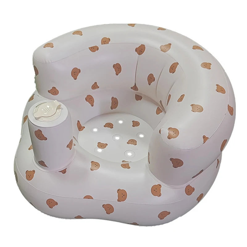 Inflatable Baby Seat with Built-In Pump