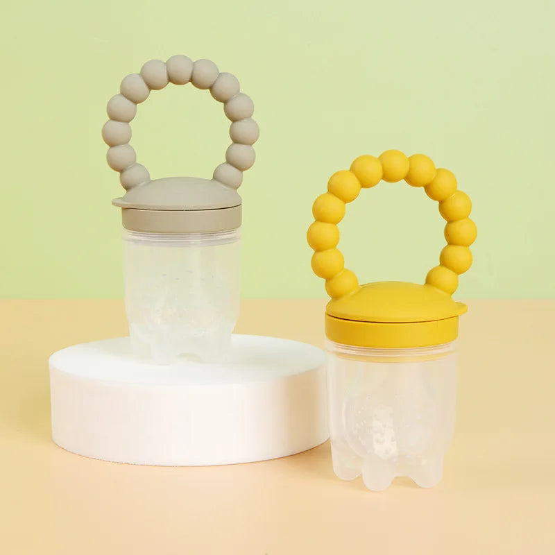 1pcs Newborn Nipple Feeder Baby Nibble Fruit Feeding Food Grade Silicone Container Pacifier Bottles Infant Soother Teether Toys