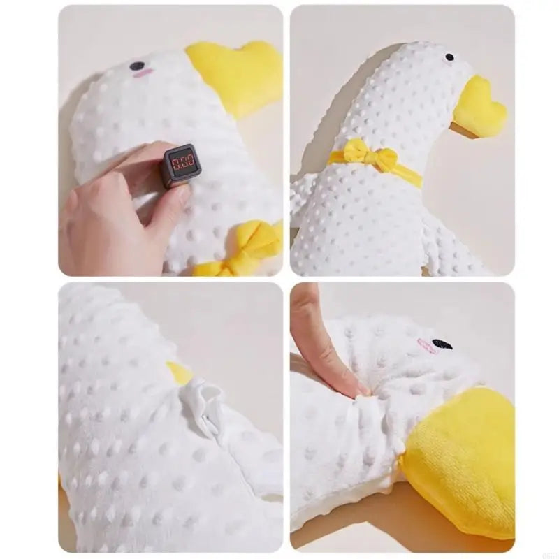 066B Cartoon Baby Exhaust Pillow Toy Soothing Infants Mood without/with Music and Gentle Patting Function for Relaxation