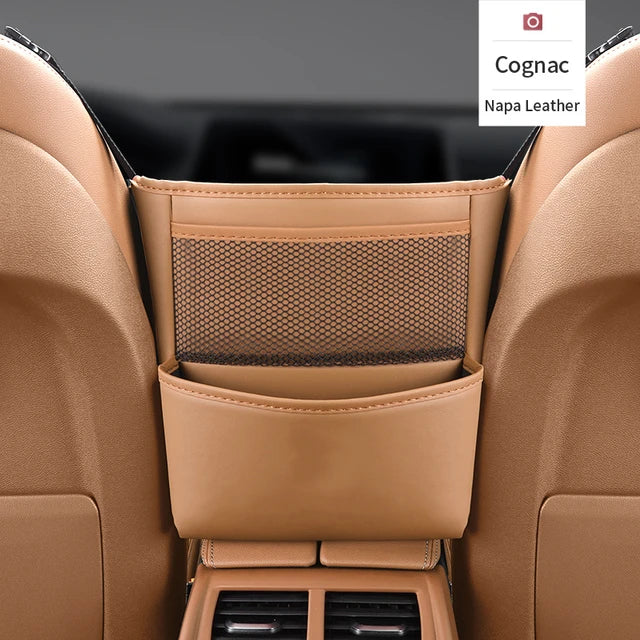 PU Leather Car Seat Organizer