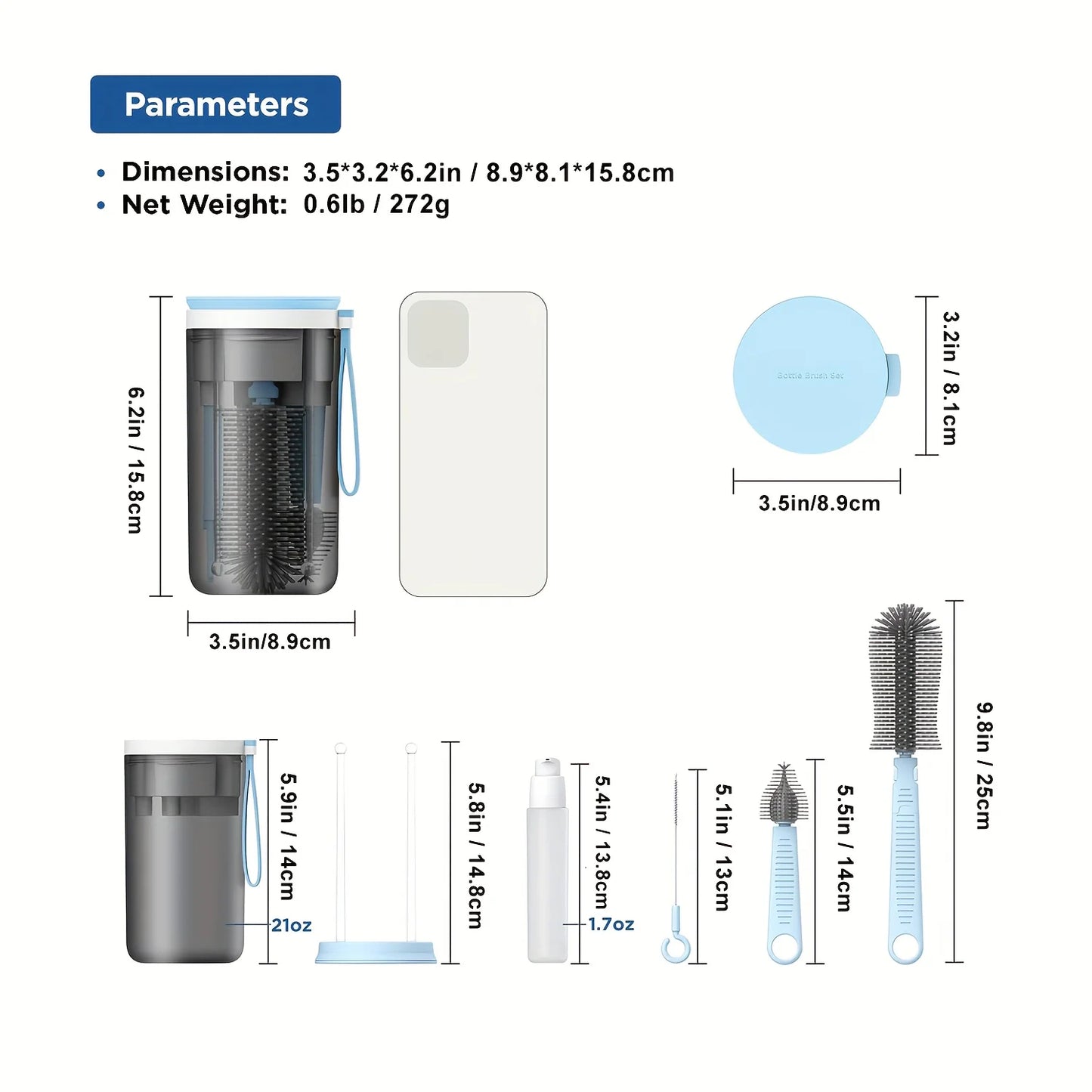 Travel Baby Bottle Cleaning Kit