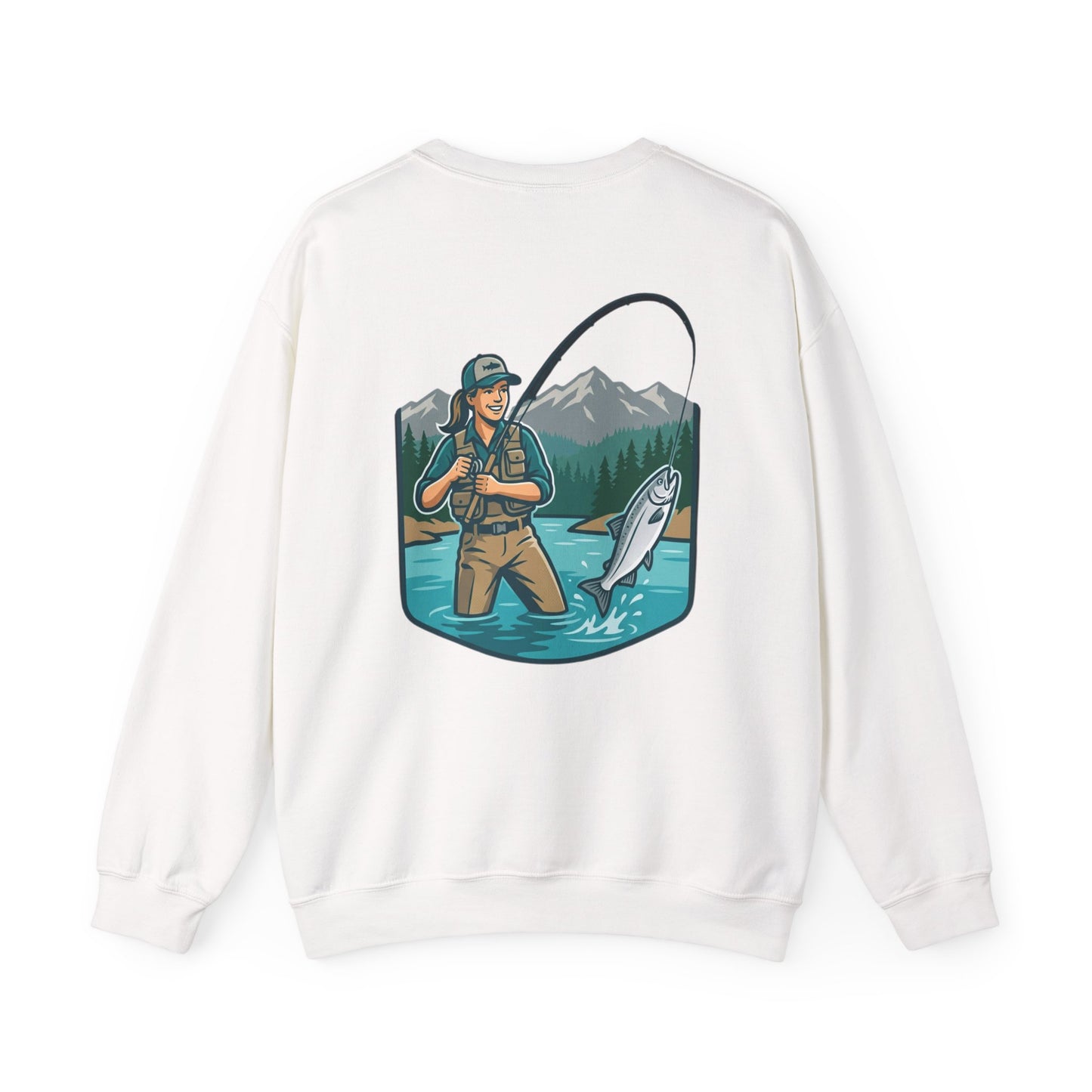 Fishing Adventure Sweatshirt — Alaska Wild Cats Graphic Crewneck