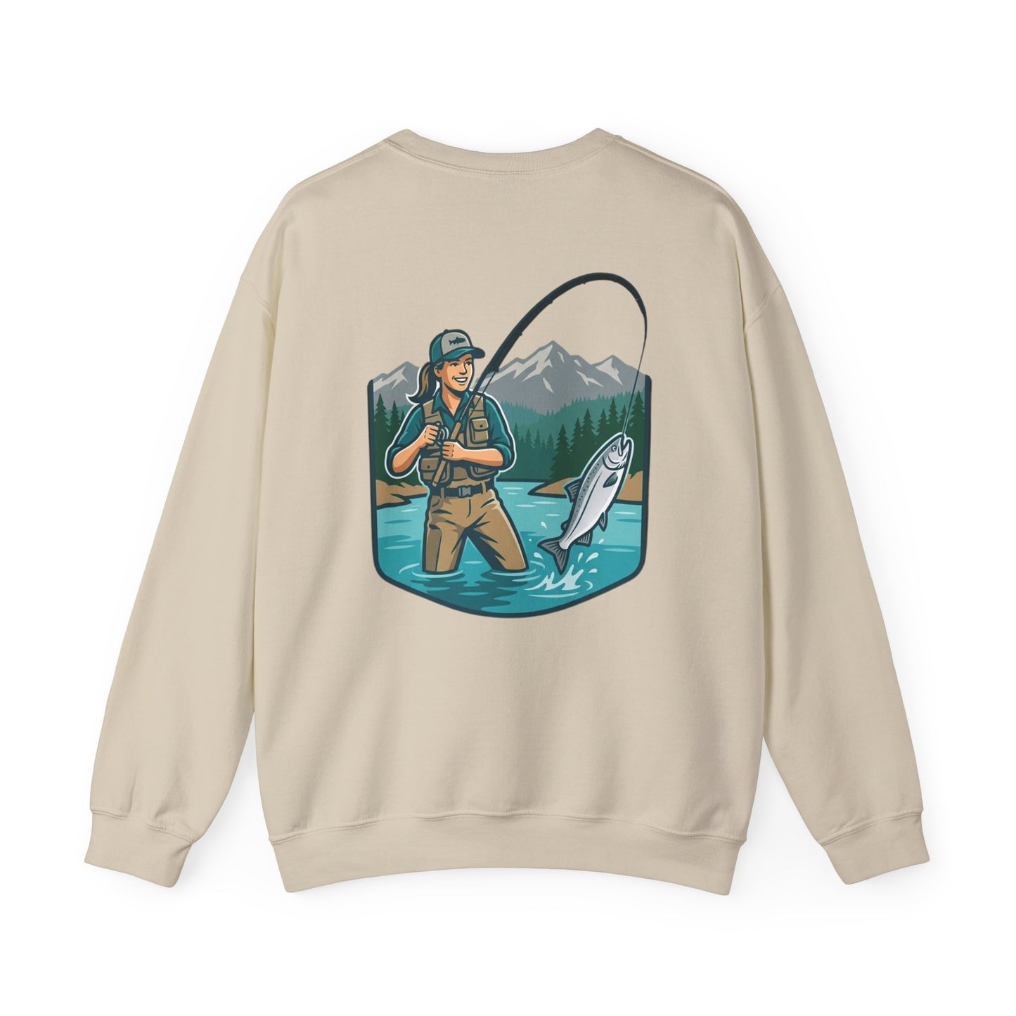 Fishing Adventure Sweatshirt — Alaska Wild Cats Graphic Crewneck