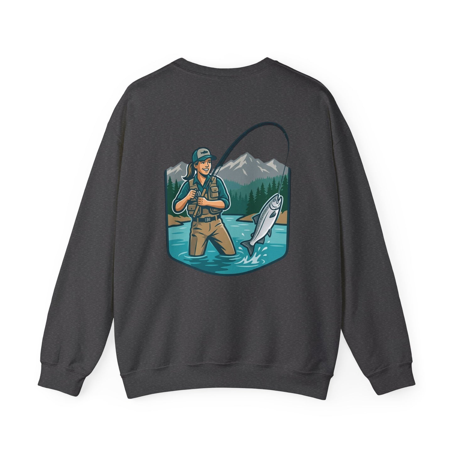 Fishing Adventure Sweatshirt — Alaska Wild Cats Graphic Crewneck