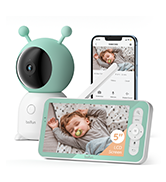 BOIFUN 2K Smart Baby Monitor – 5” Screen, WiFi, Auto Tracking, Night Vision