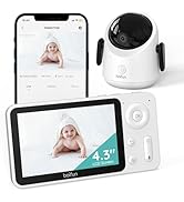 BOIFUN 2K Smart Baby Monitor – 5” Screen, WiFi, Auto Tracking, Night Vision