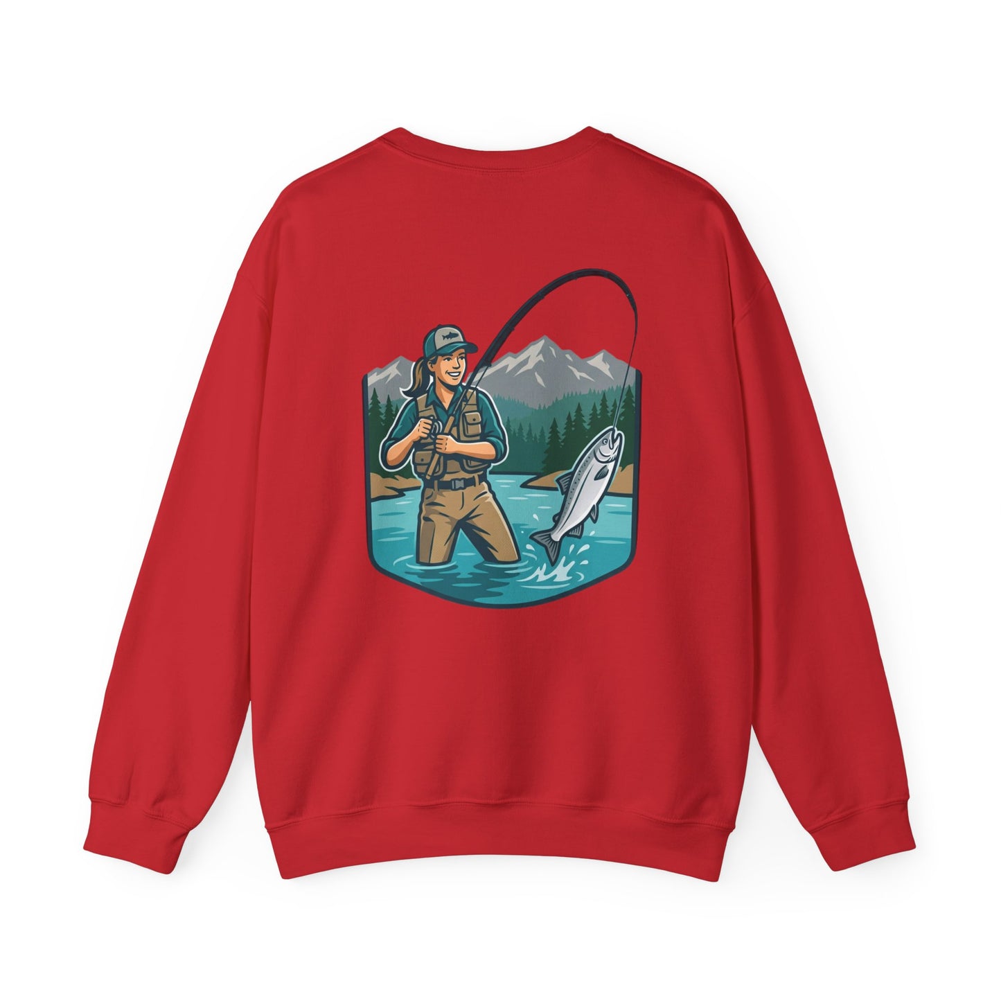 Fishing Adventure Sweatshirt — Alaska Wild Cats Graphic Crewneck