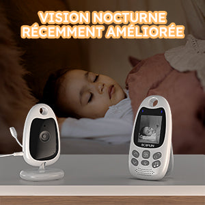 BOIFUN 480P Baby Monitor – Night Vision, Two-Way Audio, Temp Sensor