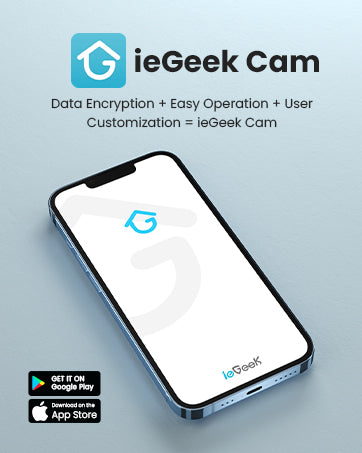 ieGeek 1080P PTZ Baby Monitor with 2 Cameras, 4.3” Screen & App Control