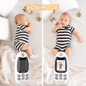 BOIFUN 480P Baby Monitor – Night Vision, Two-Way Audio, Temp Sensor