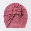 Cozy Polka-Dot Baby Hat with Bow