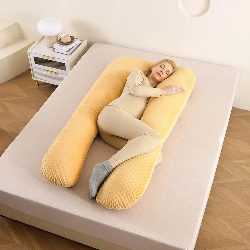 Ergonomic Pregnancy Body Pillow – Full Body Maternity Sleep Support Cushion