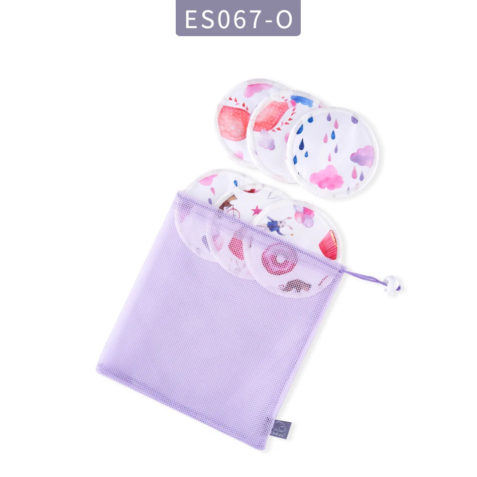 Elinfant 6-Pack Reusable Bamboo Nursing Pads