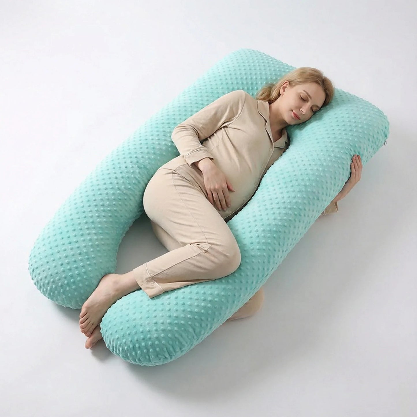 Ergonomic Pregnancy Body Pillow – Full Body Maternity Sleep Support Cushion