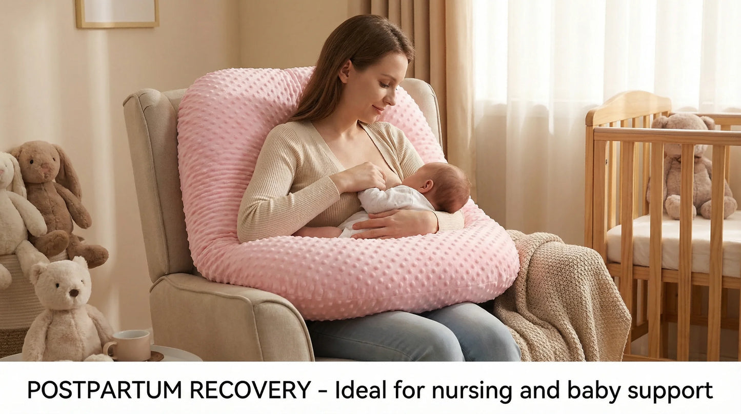 Ergonomic Pregnancy Body Pillow – Full Body Maternity Sleep Support Cushion