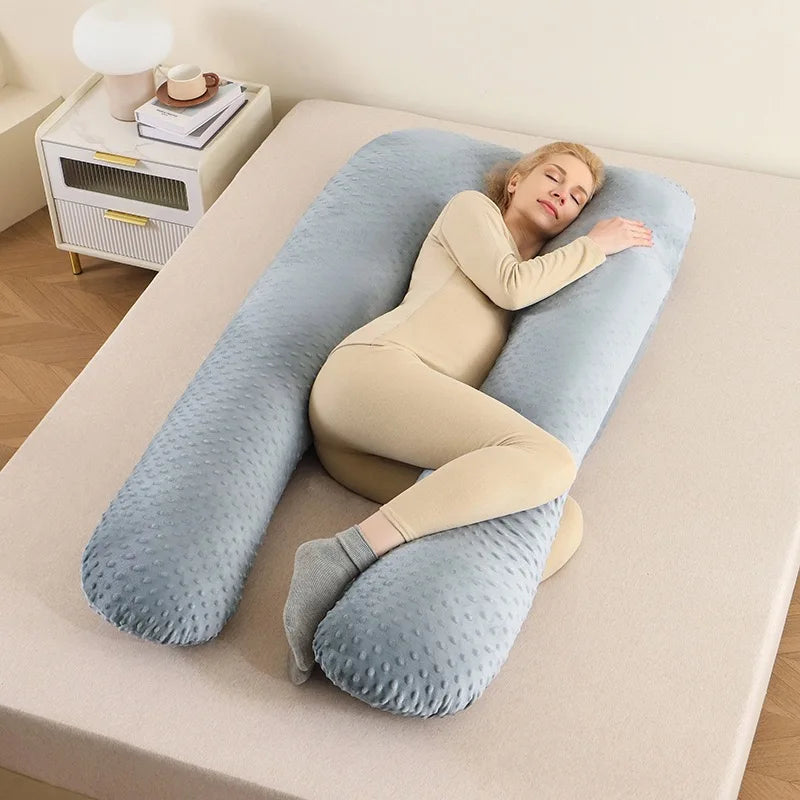 Ergonomic Pregnancy Body Pillow – Full Body Maternity Sleep Support Cushion