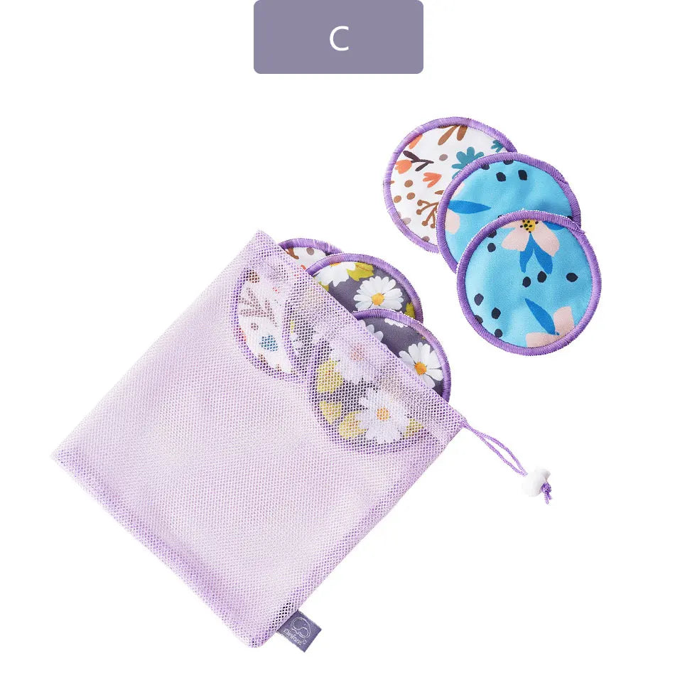 Elinfant 6-Pack Reusable Bamboo Nursing Pads