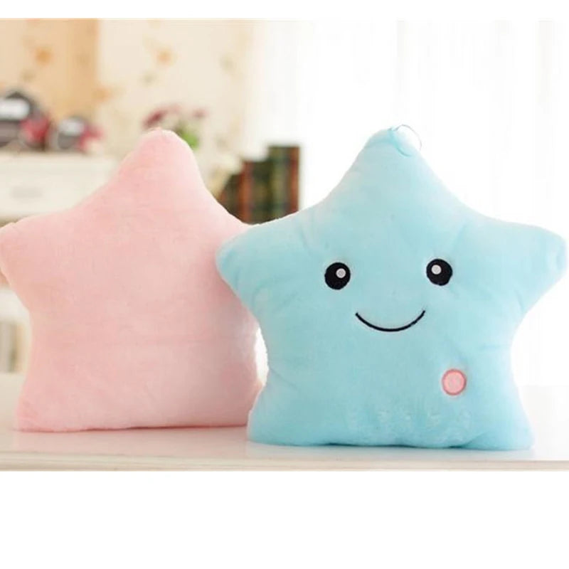 LED Glow Star Plush Pillow