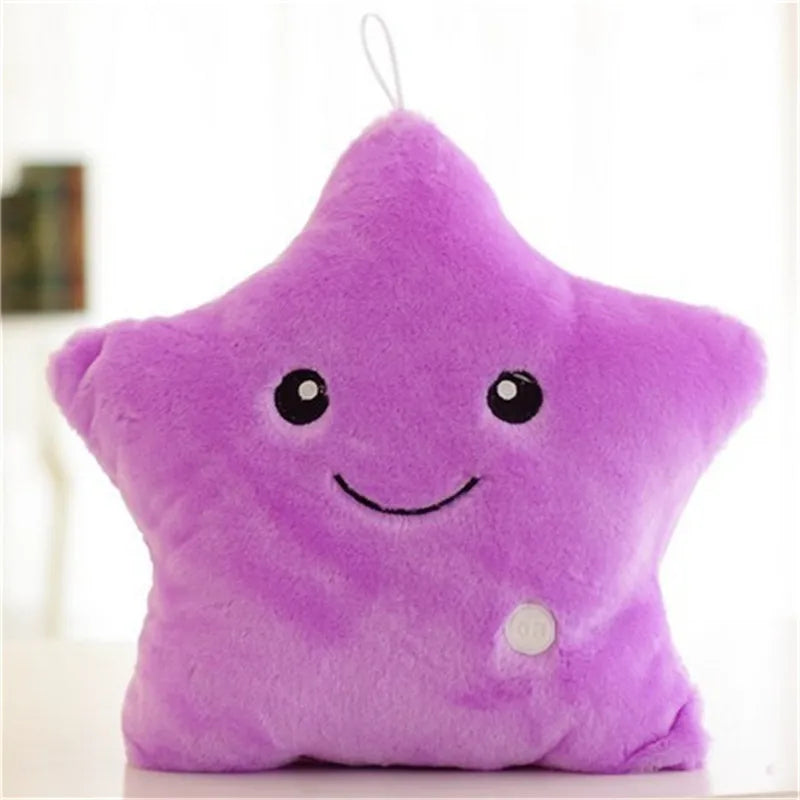 LED Glow Star Plush Pillow