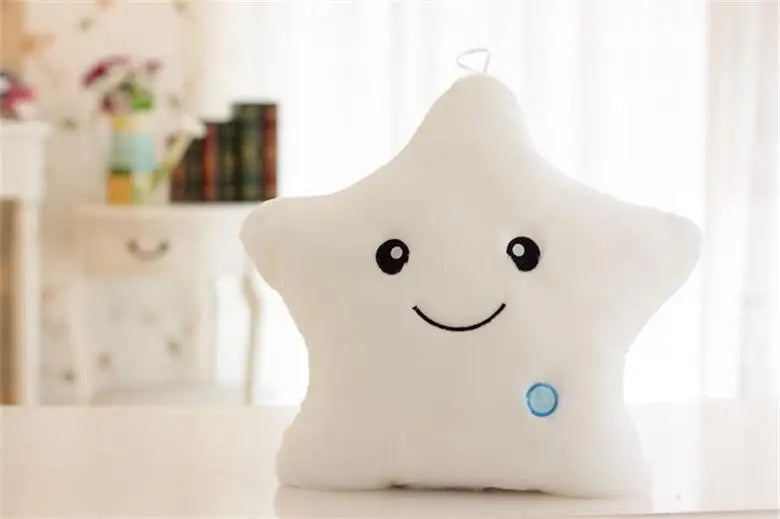 LED Glow Star Plush Pillow