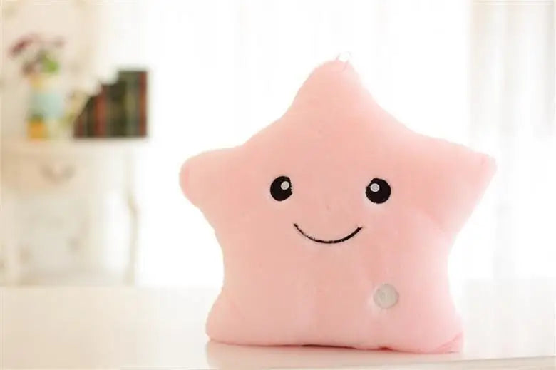 LED Glow Star Plush Pillow