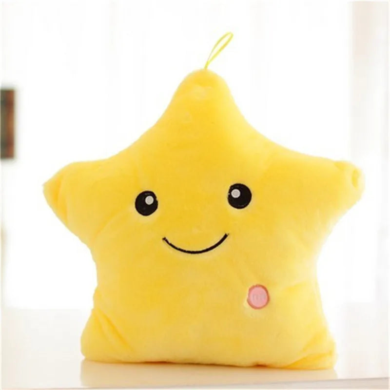 LED Glow Star Plush Pillow