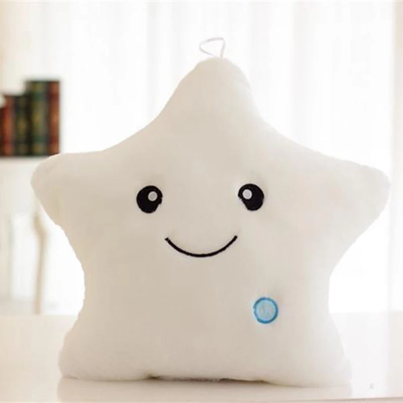 LED Glow Star Plush Pillow