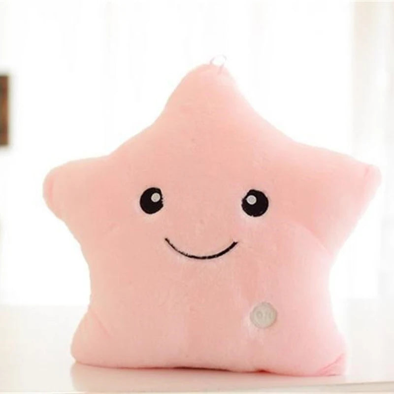 LED Glow Star Plush Pillow