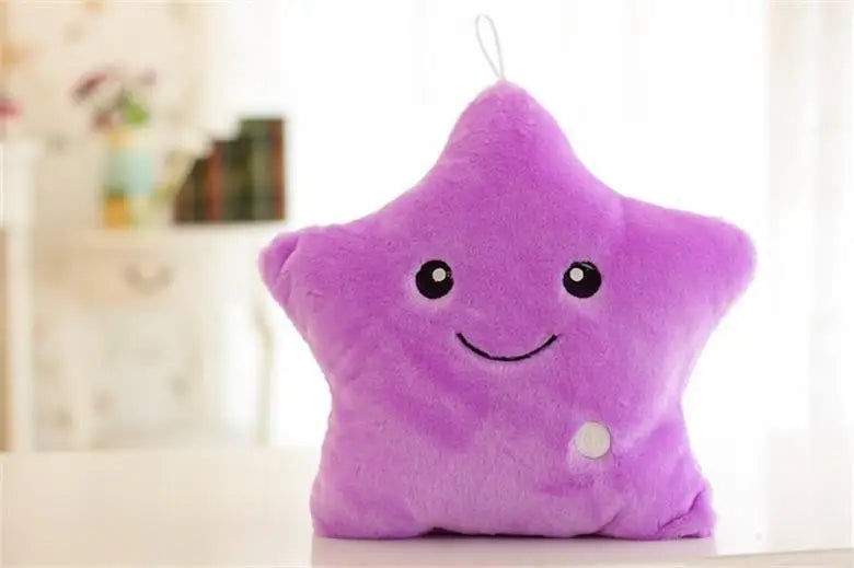 LED Glow Star Plush Pillow