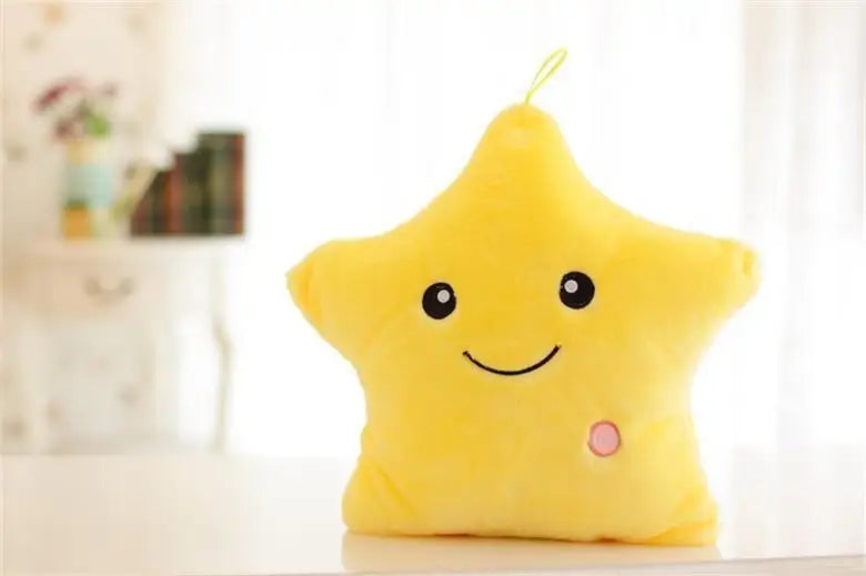 LED Glow Star Plush Pillow