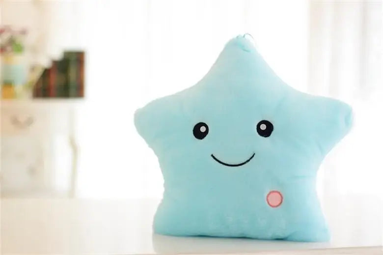 LED Glow Star Plush Pillow