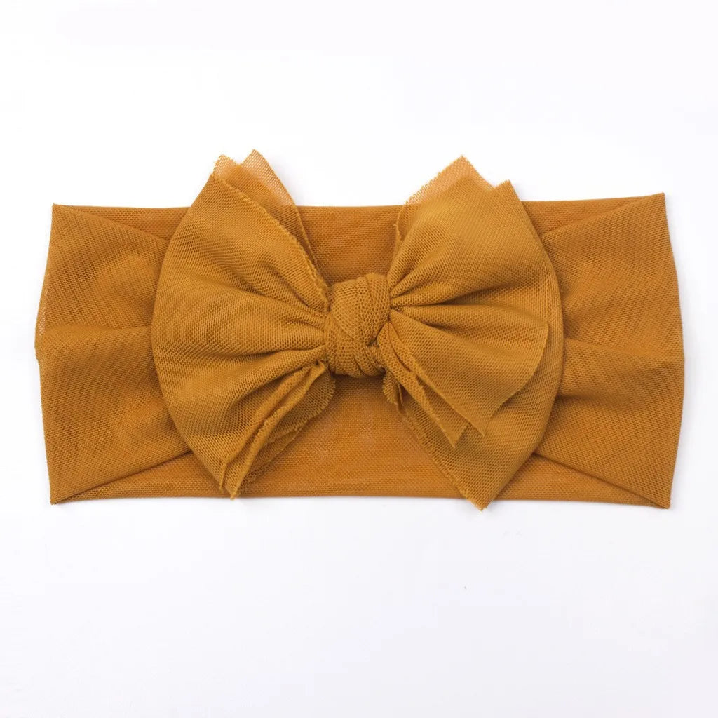 Soft Baby Bow Headband – Elastic & Comfortable Hair Accessory