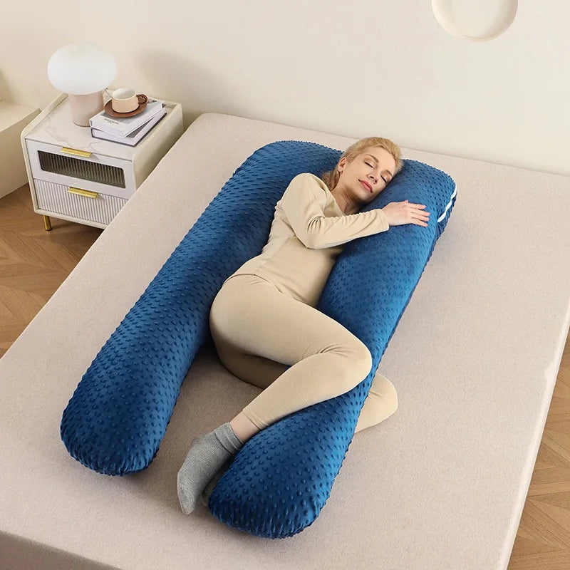 Ergonomic Pregnancy Body Pillow – Full Body Maternity Sleep Support Cushion