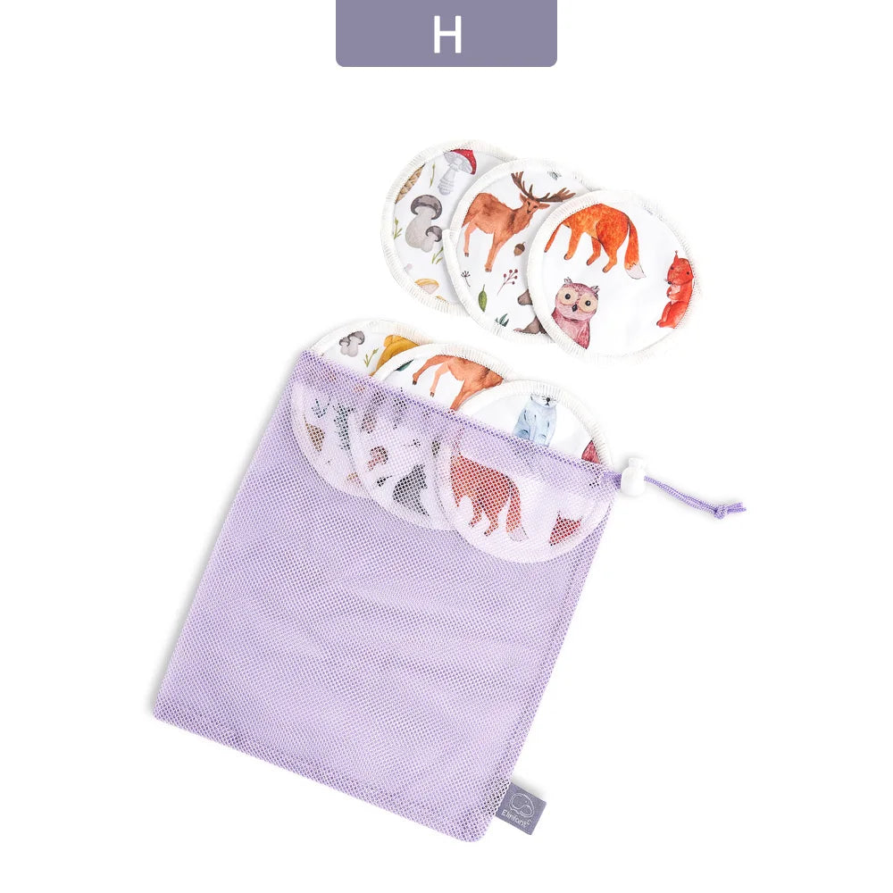 Elinfant 6-Pack Reusable Bamboo Nursing Pads