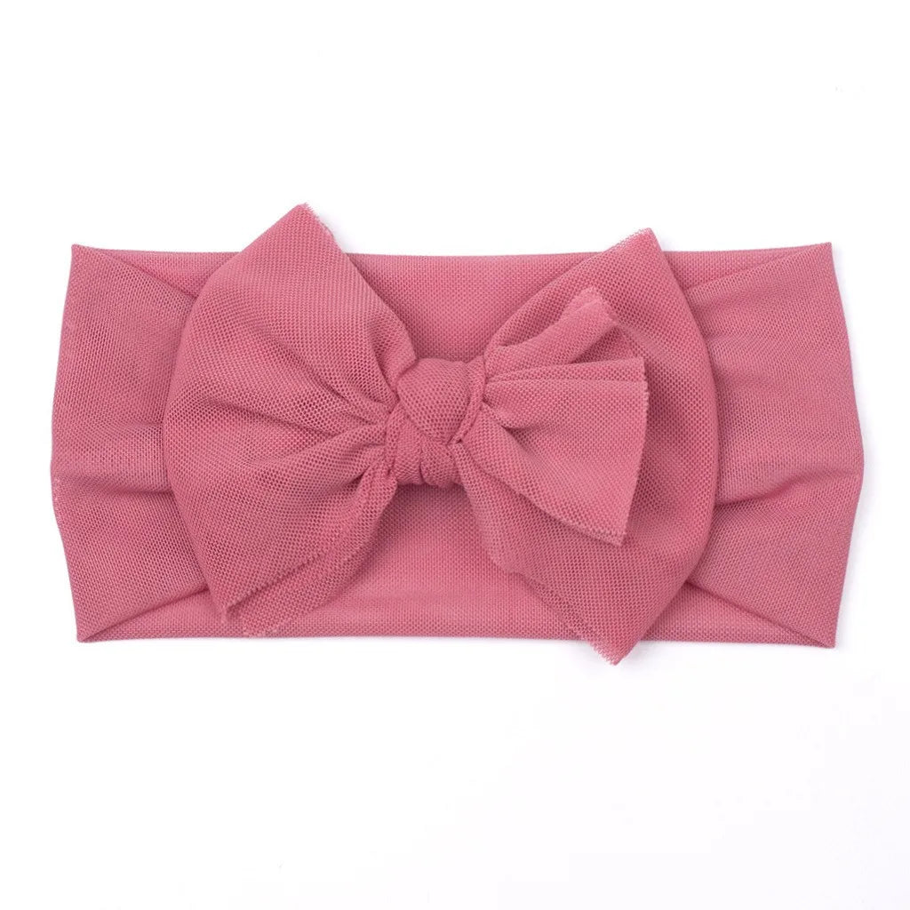 Soft Baby Bow Headband – Elastic & Comfortable Hair Accessory